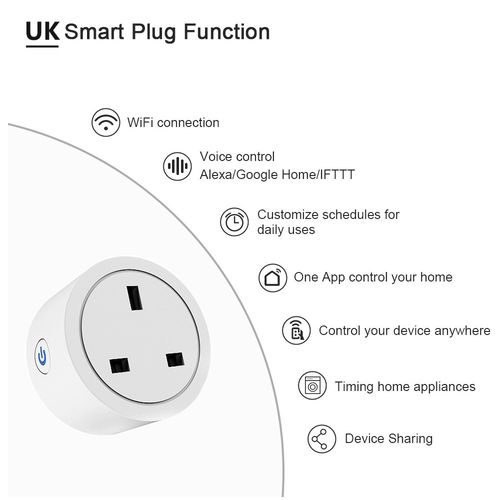 1 Pack Wifi Smart Life Plug Sockets Power Socket For Amazon Alexa Google Home UK — image 5