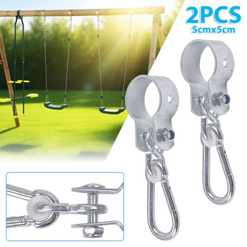 Set of 2 Round Swing hooks/Hangers Ø 50mm x35mm Carabiner Clamp Scaffolding Hook — image 5