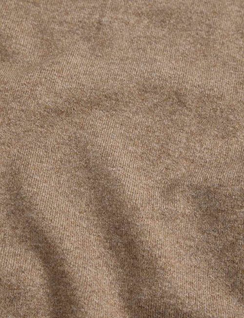 M&S Womens Crew Long sleeved Buttonless Full length Jumper in Hazelnut — image 5