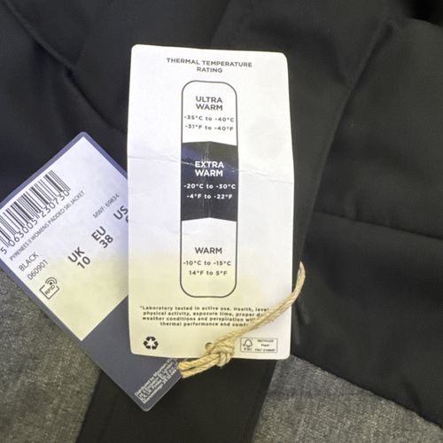 Mountain Warehouse Pyrenees Women's Padded Ski Jacket Size UK 10 Black/Grey NEW — image 5