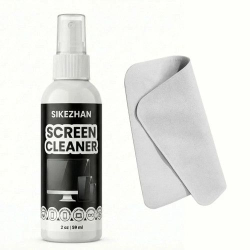Screen Cleaner Kit Spray & Microfiber Cloth for Phone Laptop TV Monitor 2oz 
