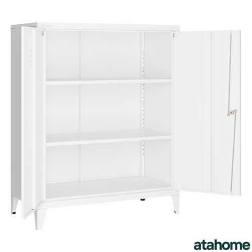 Atahome Metal Cabinet Storage Cupboard Lockable Steel Cabinet Adjustable Shelves — image 20