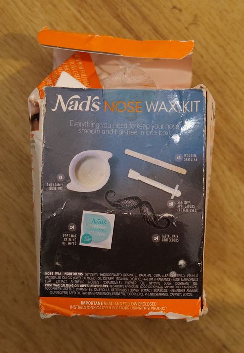 Nad's Nose Waxing Kit for Men and Women, Nose Hair Removal, 45g (damaged box) — image 2