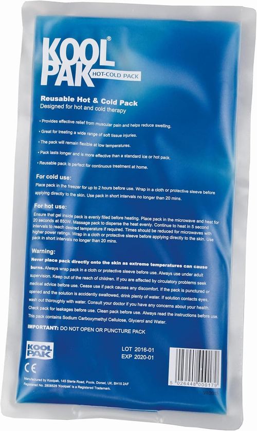 Reusable Hot Cold Gel Pack 16x28cm Ice Pack Injuries Sports Pain Relief Swelling — image 12