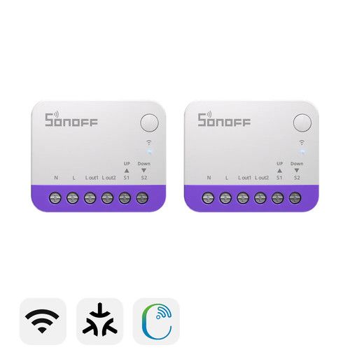 2PCS SONOFF Smart Roller Shutter Switch Curtain Blind Timer Control WiFi Matter