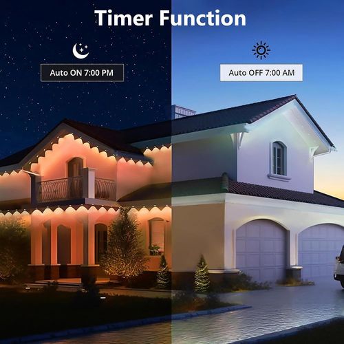 Permanent Outdoor Lights RGBIC Outdoor Christmas Decorations LED Eaves Lights UK — image 9