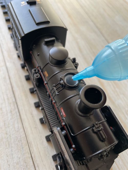 XL Metal loco Steam Railway Train Set. Real steam w sounds . Classic, vintage — image 3