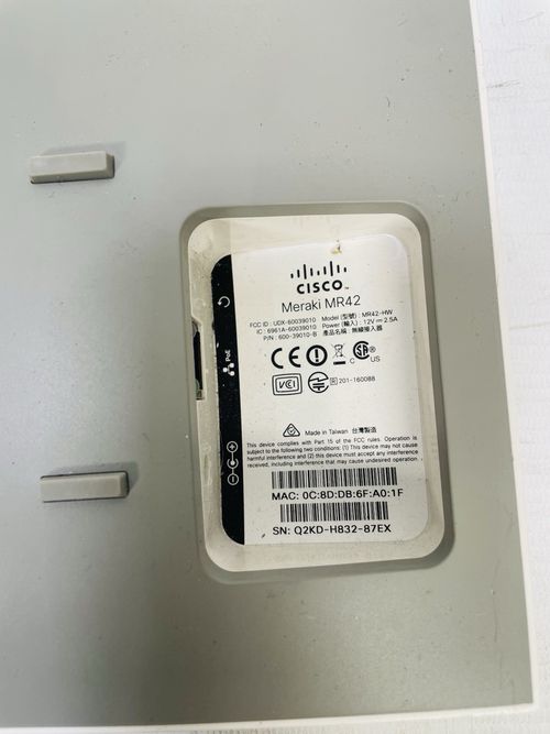Cisco Meraki MR42 Wireless Access Point +ethernet cable JOB LOT 3 — image 2