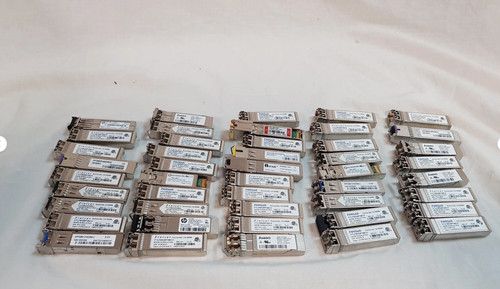 Huge Job Lot 44x Finisar & Others Assorted SFP Transceiver Modules