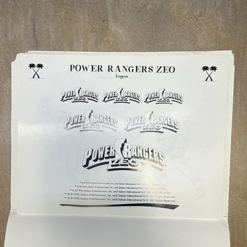 RARE Saban Mighty Morphin Power Rangers Zeo Television Press Kit Folder Line Art — image 18