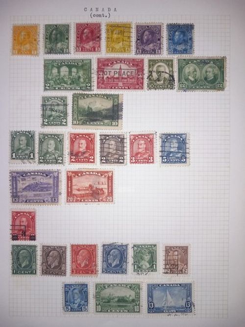 Canada 1927-1935 KGV Stamp Collection – 1935 Jubilee & 1928 Scroll