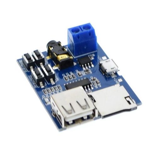 Micro SD Card & USB MP3 Format Decoder Board with Amplifier Player Music — image 3