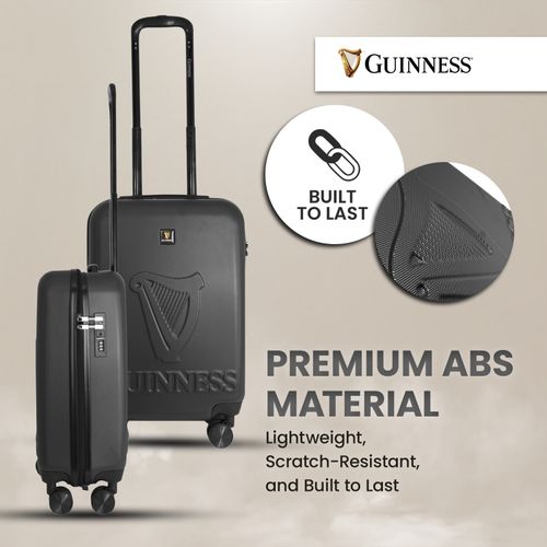 Guinness ABS Hard Shell Suitcase Travel Luggage, Combo Lock, Spinner Wheels — image 8