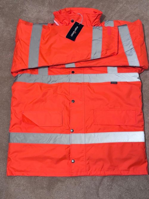 Hi-Vis Traffic Jacket Orange Large Size — image 1