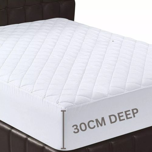 Extra Deep Quilted WATERPROOF Mattress Protector Anti-allergic Fitted bed Cover — image 4