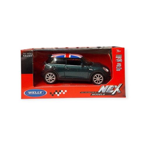 Mini Cooper 1:36 Scale Diecast Model By Welly - Pull back And Release Function