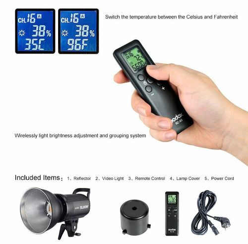Godox SL60W SL-60W 5600K Studio LED Video Light + 95cm Softbox + Light Stand — image 7