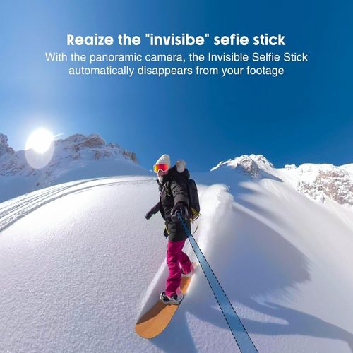 Carbon Fiber Invisible Selfie Stick Extended Pole For Insta360 X5X4 GoPro Camera — image 4