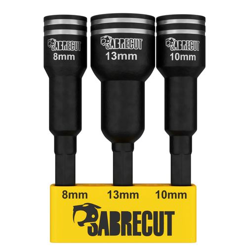 SabreCut Impact Rated Drill Driver Magnetic Nut Socket Bit Set 1/4'' Hex Drive — image 2