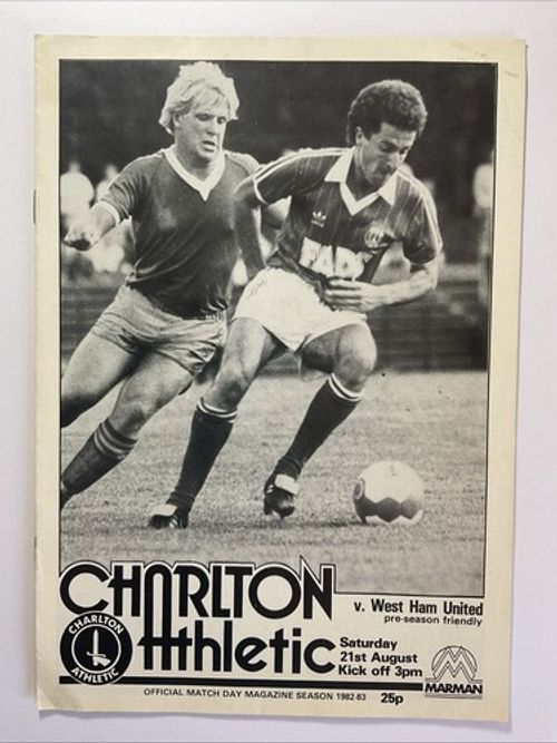 Charlton Athletic v West Ham United; Pre-season Friendly, 21st August 1982