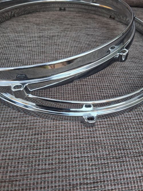 Premier 14" Die Cast  Snare Drum Hoops 8 Lug. — image 4