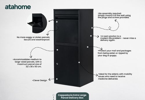 Extra Large Parcel Box Parcel Delivery Box Parcel Drop Box Metal Post Letter Box — image 11
