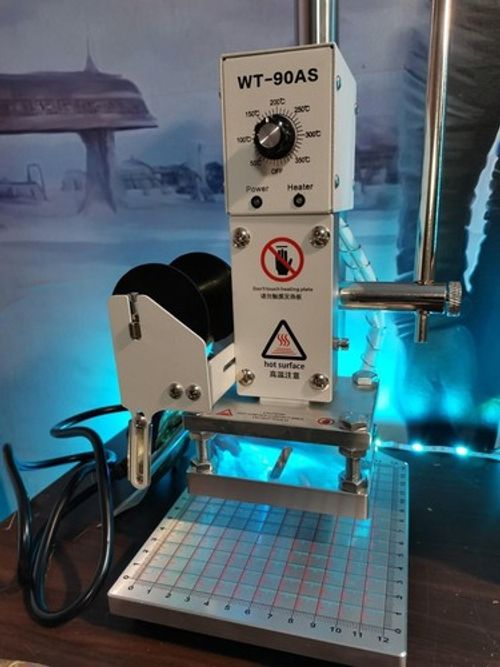 Hot Foil Stamping Machine Manual PVC Stamper Leather Bronzing Embossing Machine
