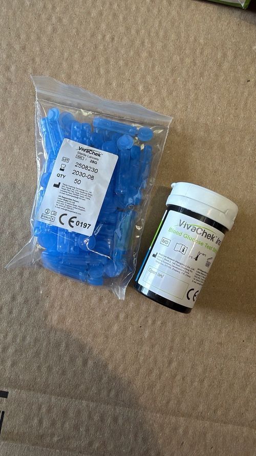 VivaChek 100 Strips / 100 Lancets Auto-Code Blood Glucose Monitoring System New — image 3