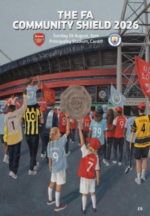 * 2026 COMMUNITY SHIELD PROGRAMME - ARSENAL v MANCHESTER CITY - IN STOCK NOW *