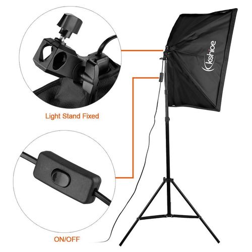 2x Softbox Continuous Lighting Kits Photo Studio Photography with Light Stand — image 5