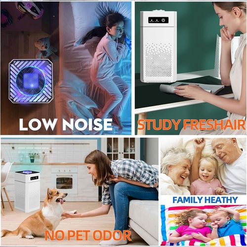 Air Purifiers For Large Room Medical Grade HEPA Air Purifier Smoke Odor Pet Home — image 6