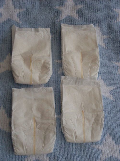 4 Disposable Dolls Nappies 15-20ins Baby Born - Reborn - Berenguer - Zapf — image 2