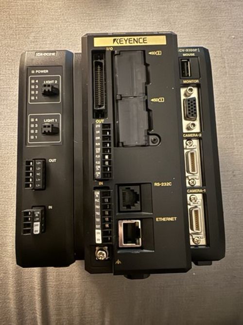 Keyence CV-X100F with CA-DC21E Controller Tested Working