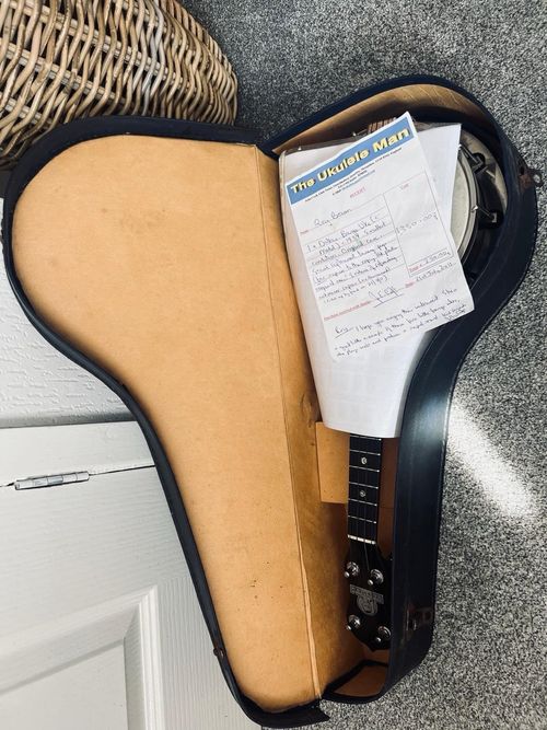 Dallas Banjo Uke C Model 4-String Tenor Closed Back w/ Hard Case Vintage 1934 — image 7