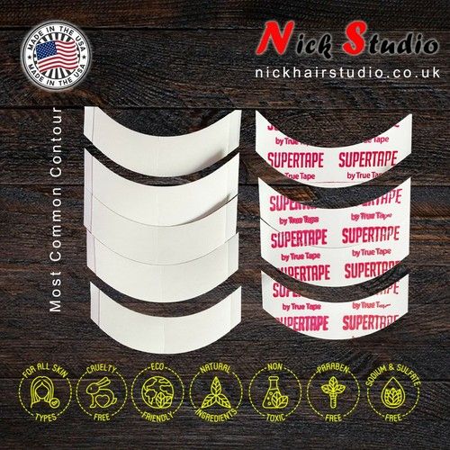 SUPERTAPE  WIG TAPE STRIPS EXTRA STRONG LACE POLY WIG - DOUBLE SIDED SUPER TAPE