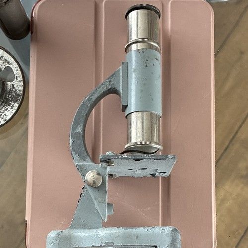 Vintage Metal Scientific Microscope Instrument (1951-Present)