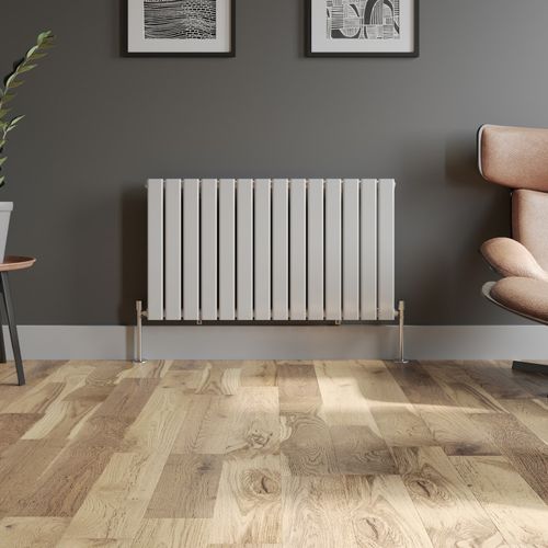 600x1060mm Designer Radiator Horizontal White Flat Panel Rads Single Panel — image 4