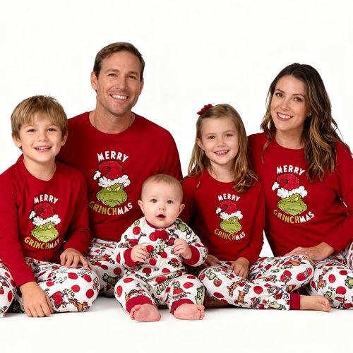 Family Matching Christmas Pyjamas Adult Kids Baby Xmas Nightwear Pajamas Pjs Set — image 2