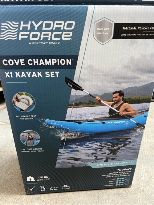 Bestway Hydro-Force Cove Champion X1 Kayak Inflatable Boat Set , — image 3