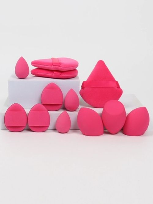 12Pcs Makeup Sponge Set Beauty Blender Powder Puff Cushion Foundation Applicator
