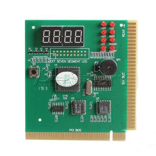 PC Motherboard Diagnostic Card 4Digit PCI/ISA POST Code Analyzer USB PCI Tester