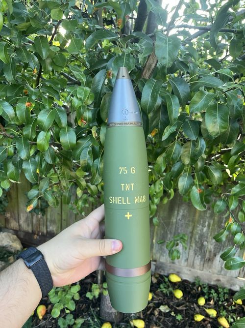 Sherman Tank M48 75mm H.E 3D Printed Replica Shell - Fully Multicolour Printed — image 2