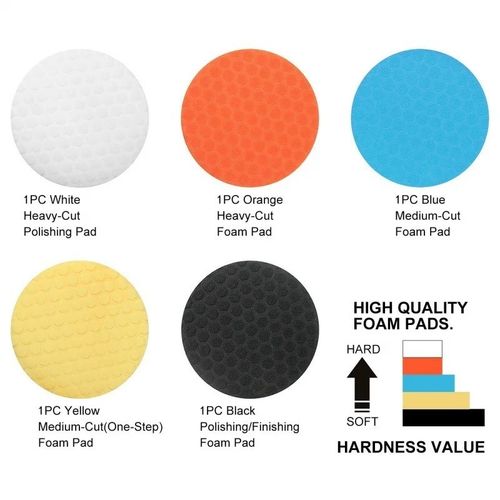 5 PCS 125mm Polishing Pads 5 "Polishing Disc Pad Hook&loop Auto Buffing Sponge — image 7