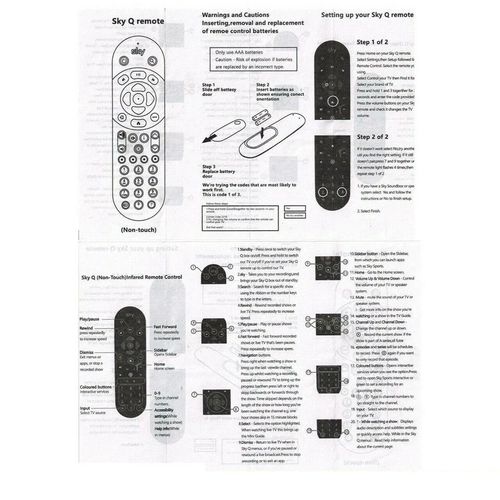Replacement  SKY Q Remote Control - Compatible with Sky Q 1TB or 2TB box — image 6