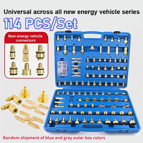 Car Air Conditioning Leak Detector 114PCS Auto Repair Tool Detection Tools Kit