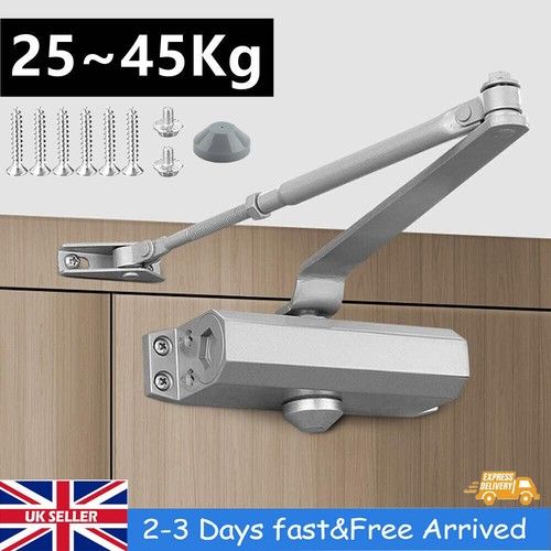 25-45KG Heavy Duty FIRE RATED Overhead Door Closer Softs Opener Close Adjustable