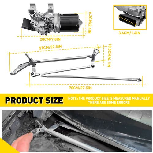 For 2007-2012 Renault Clio Mk3 Front Windscreen Wiper Motor & Linkage 8200383752 — image 3