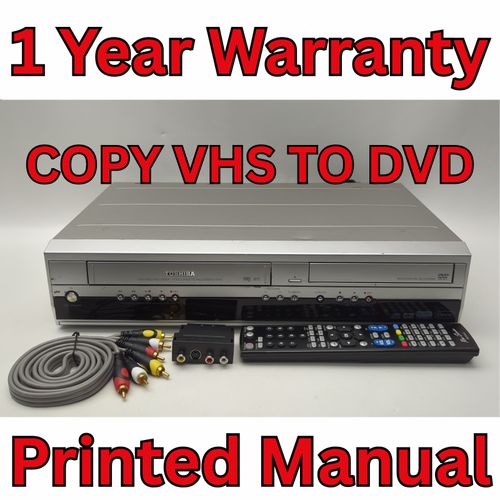 Toshiba D-VR16STB VHS DVD Recorder Copy VHS to DVD with Remote - Fully Tested — image 1