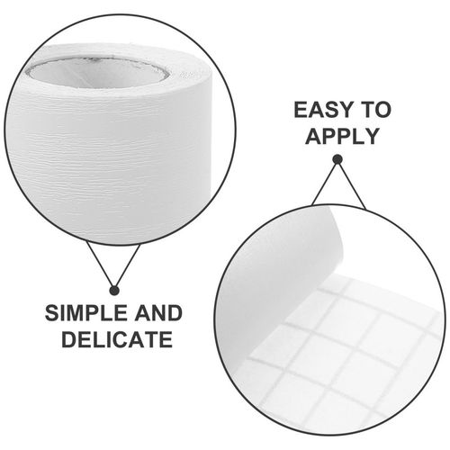 Self Adhesive White PVC Skirting Board Sticker Flexible Wall Molding Strip — image 5