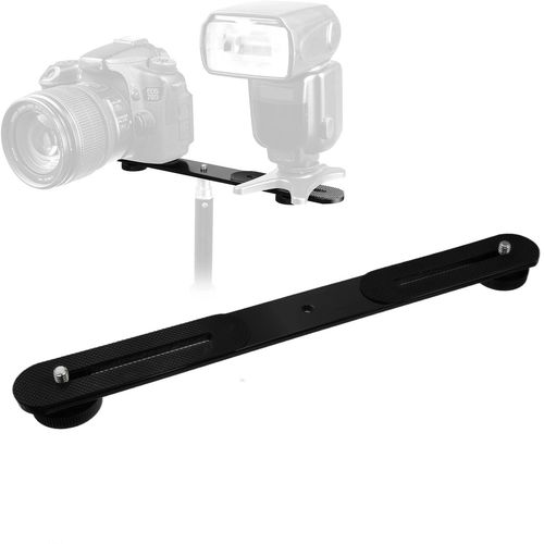 Dual Flash Bracket Hot Shoe Bracket Mount Holder for Tripod Stand Camera — image 1